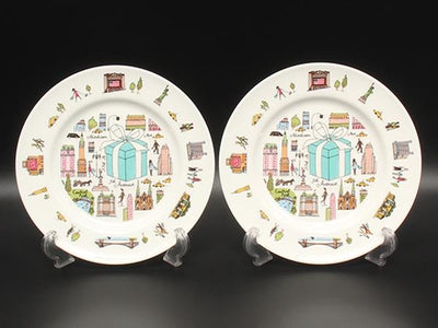 美品 TIFFANY&Co. プレート 皿 2点セット 19cm 5th アベニュー ティファニー