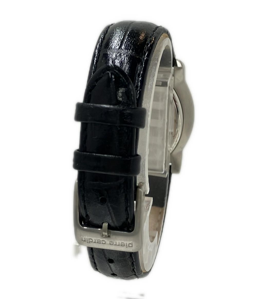 美品 Pierre Cardin 腕時計 クオーツ ホワイト レディース ピエールカルダン