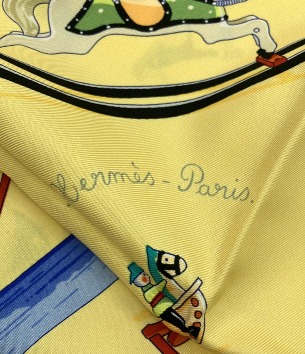エルメス スカーフ カレ90 シルク100% Raconte moi Le Cheval レディース HERMES