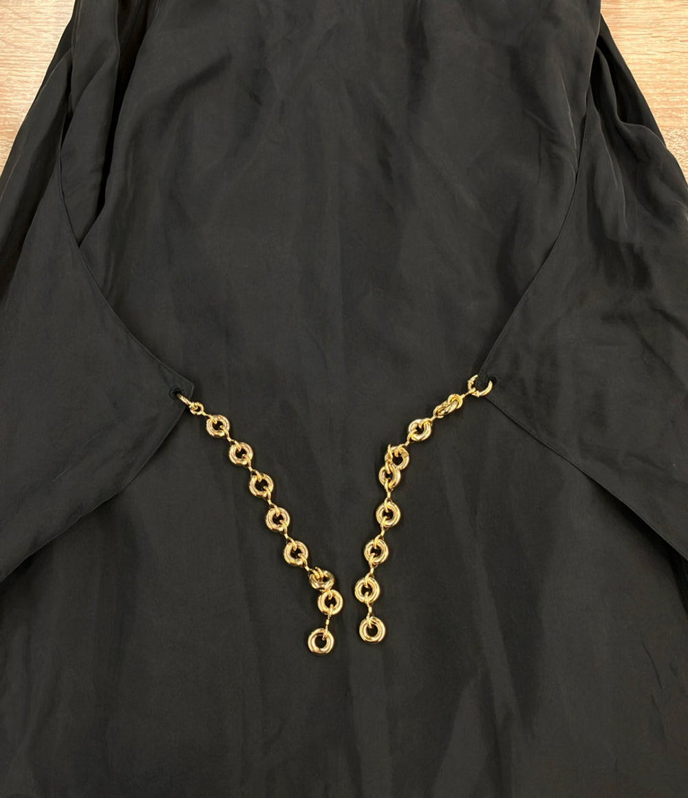 訳あり LOEWE ドーナツチェーンベルト プリーツ入り ケープドレス S359Y09XFA レディース SIZE 34 (XS) ロエベ