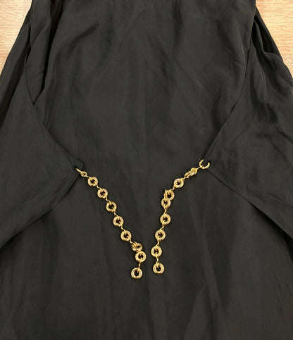 訳あり LOEWE ドーナツチェーンベルト プリーツ入り ケープドレス S359Y09XFA レディース SIZE 34 (XS) ロエベ
