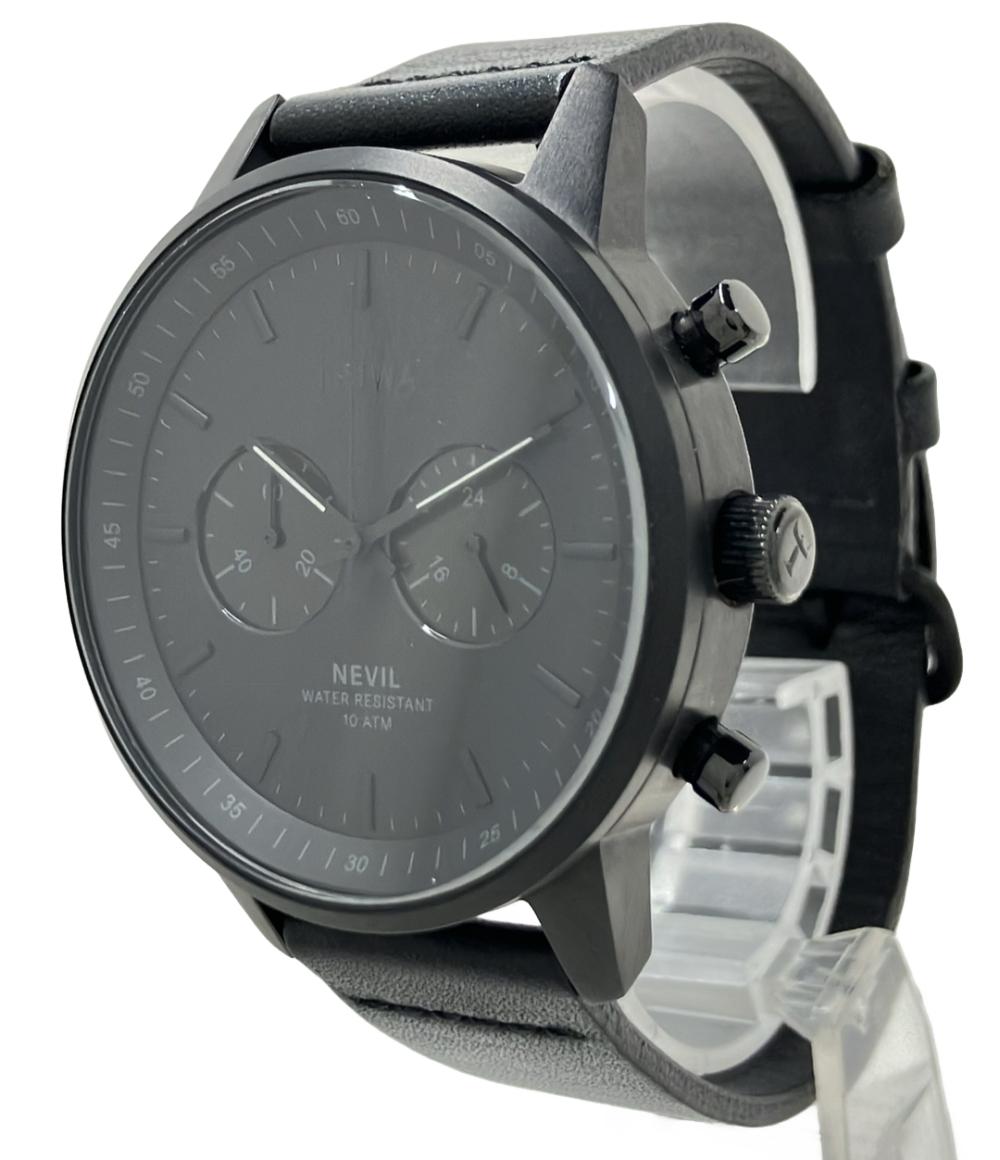 トリワ 腕時計 クオーツ ブラック NEST127 メンズ TRIWA