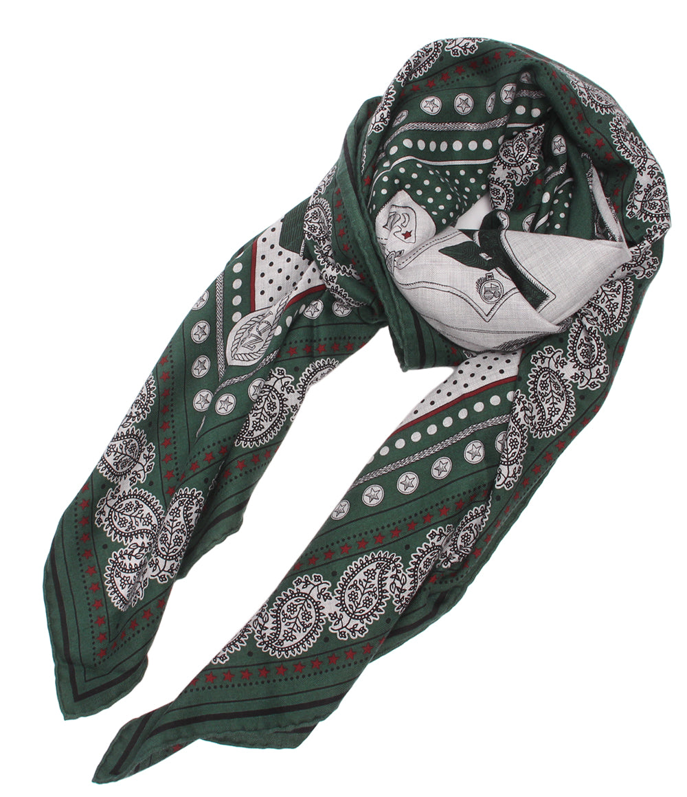 美品 HERMES ストール カレ140 カレジェアン ZOUAVES ET DRAGONS レディース エルメス