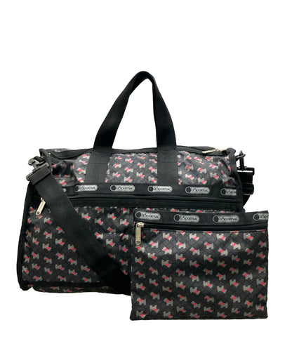 美品 LeSportsac ボストンバッグ ショルダーバッグ 2WAY 斜め掛け レディース レスポートサック