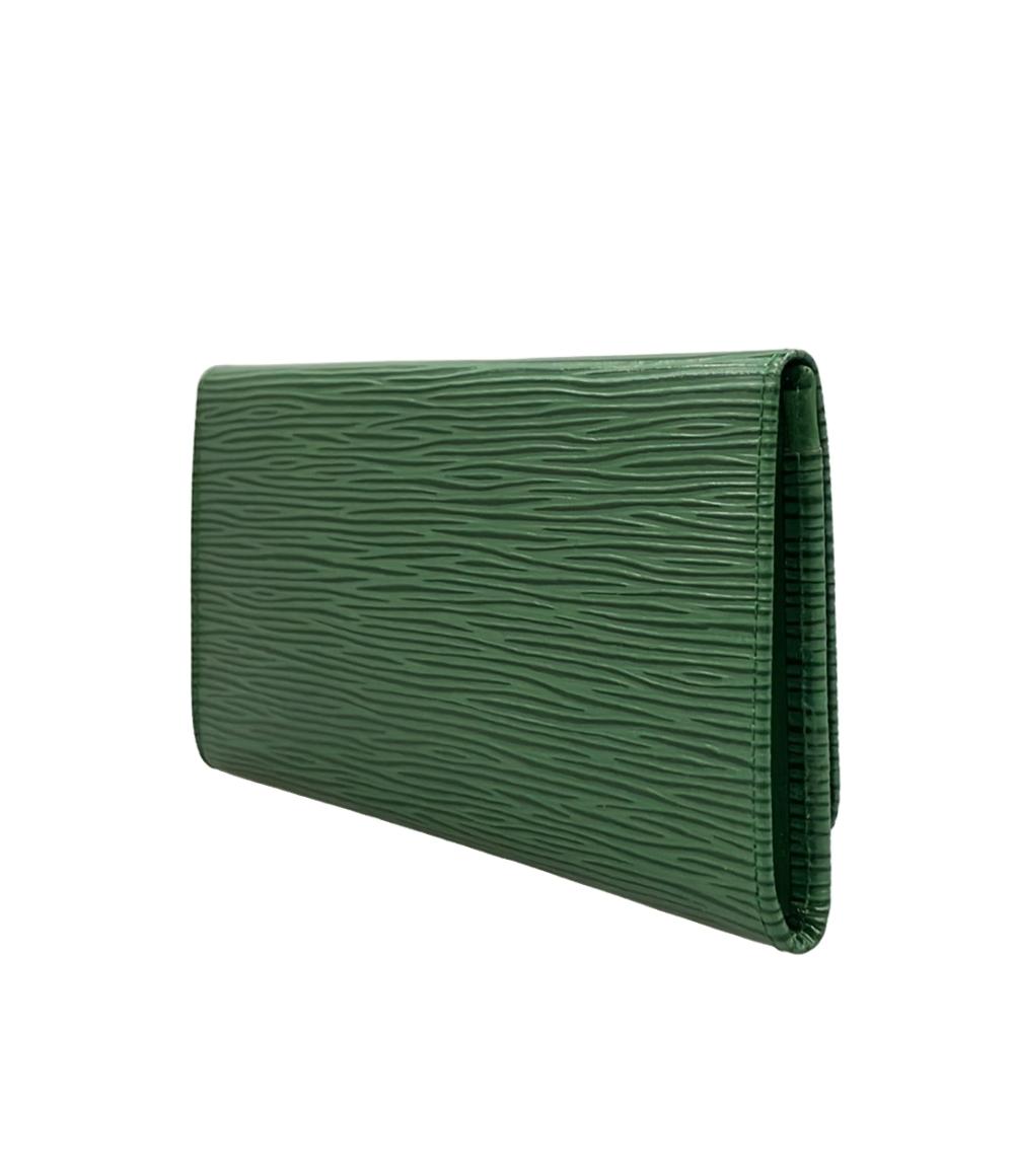 LOUIS VUITTON 長財布 札入れ ポルトエン3カルトクレディ エピ レディース メンズ ルイ・ヴィトン