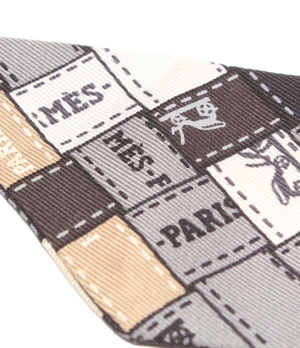 エルメス スカーフ ツイリー シルク100％ ボリュデュック チェック レディース HERMES