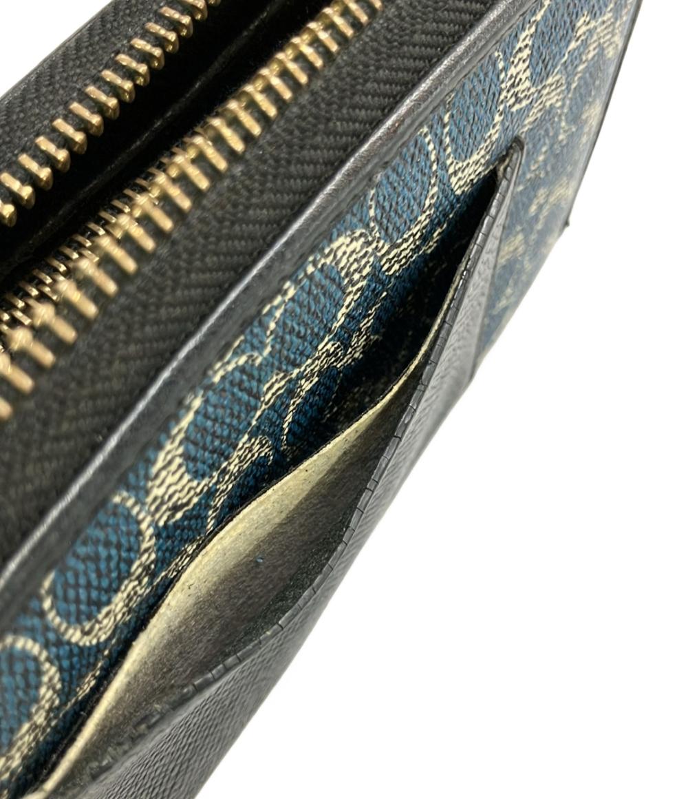COACH ラウンドファスナー長財布 ミニシグネチャー 52456 レディース コーチ