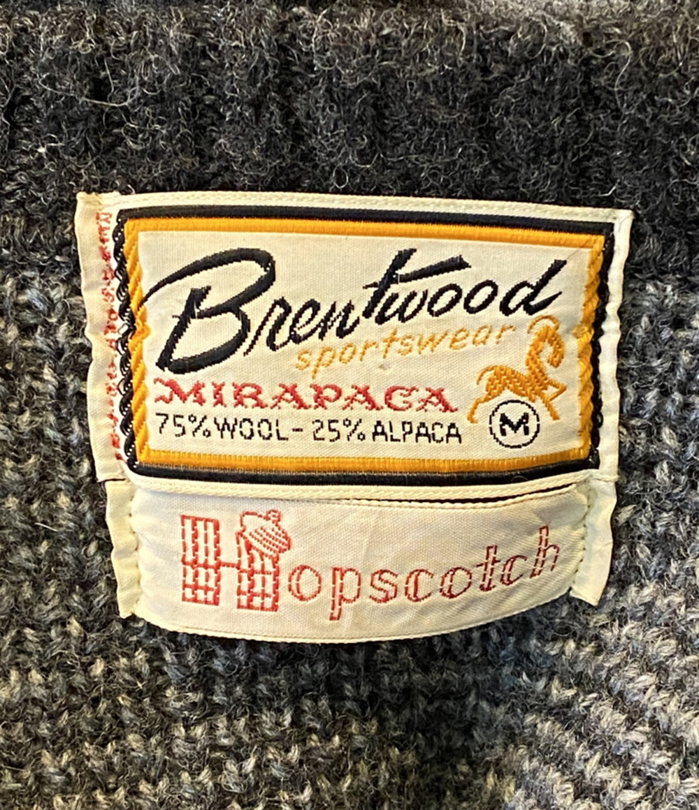 ブレントウッド ニット 60s アルパカ アーガイル      メンズ SIZE M  Brentwood