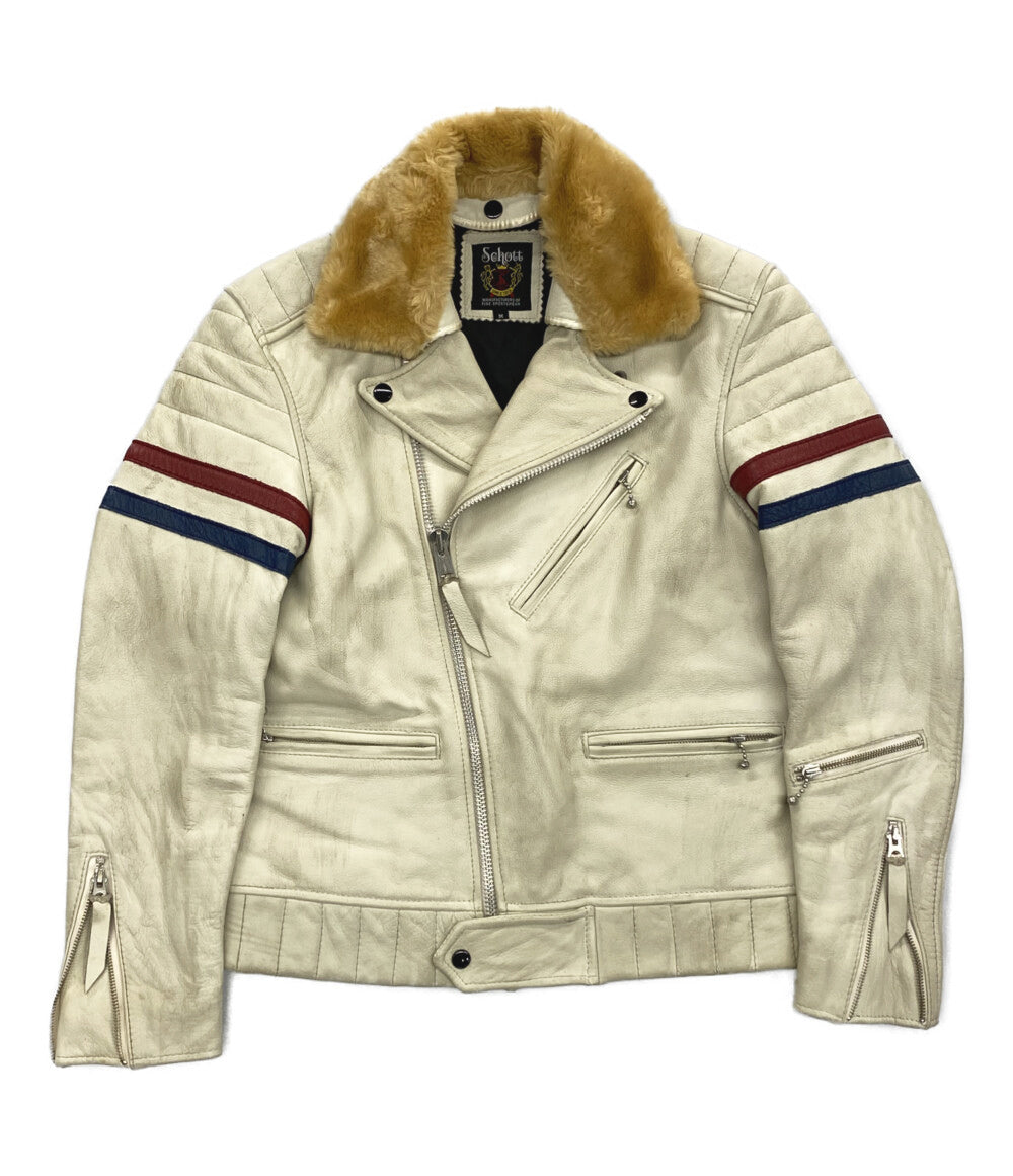 ショット ライダースジャケット USED加工 ダブル 3101020 メンズ SIZE M SCHOTT