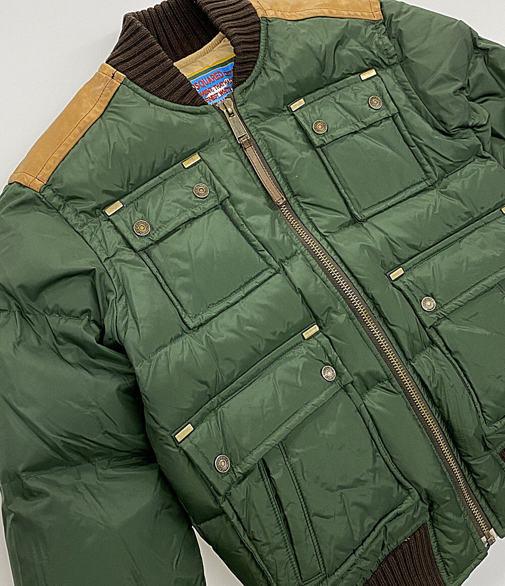 DSQUARED2 ダウンジャケット レザー切り替え メンズ SIZE 44 ディー