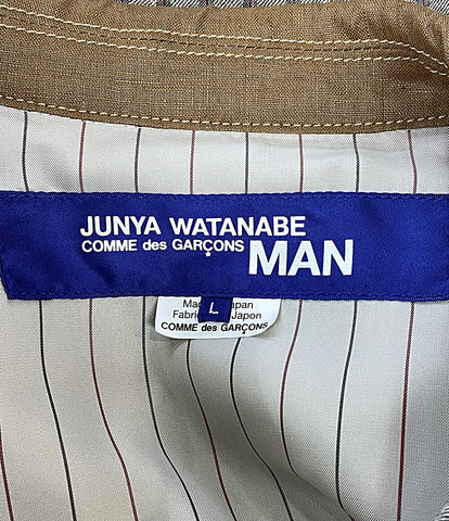 ジュンヤワタナベコムデギャルソンマン  ジャケット Multi Materials Docking Jacket 21ss     メンズ SIZE L  JUNYA WATANABE COMME des GARCONS MAN
