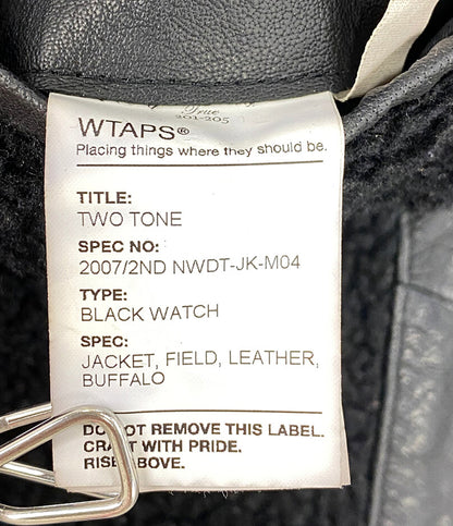 ダブルタップス  水牛 レザージャケット BLACK WATCH        メンズ SIZE -  WTAPS