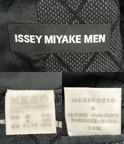 イッセイミヤケ メン  デザインテーラードジャケット 13aw    ME33FD210 メンズ SIZE 3  ISSEY MIYAKE MEN
