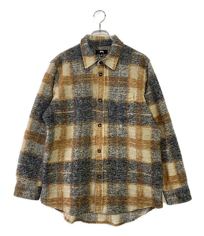 ステューシー  長袖シャツ Plaid Knit Shirt      メンズ SIZE S  STUSSY