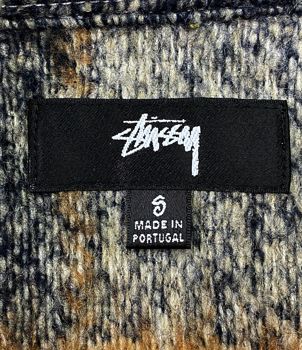 ステューシー  長袖シャツ Plaid Knit Shirt      メンズ SIZE S  STUSSY