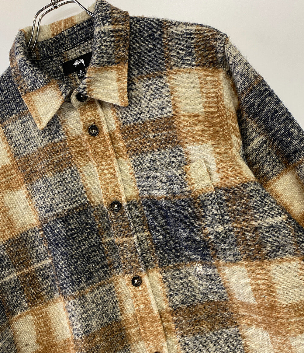 ステューシー  長袖シャツ Plaid Knit Shirt      メンズ SIZE S  STUSSY