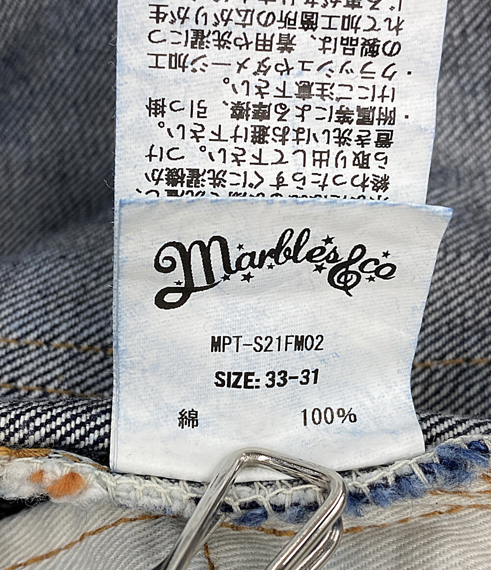 マーブルズ 美品 デニムパンツ F.Yutaka 1940 Denim Pants     MPT-S21FM02 メンズ SIZE 33-31  MARBLES