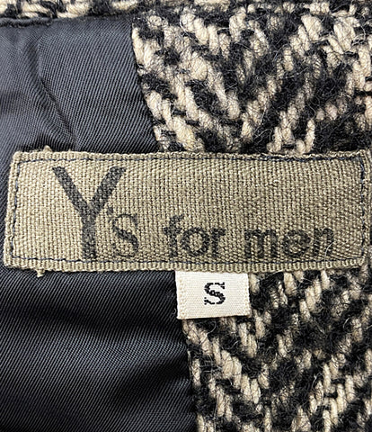 訳あり ワイズフォーメン ジャケット 90s Wool Jacket ベージュ ブラック      メンズ SIZE S  Y' s for men