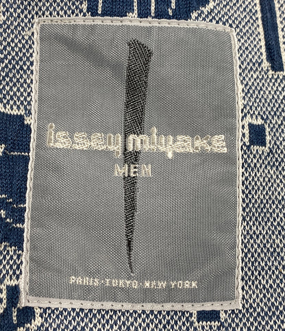 イッセイミヤケ メン  テーラードジャケット 総柄テーラードジャケット 筆タグ 80s     メンズ SIZE M  ISSEY MIYAKE MEN