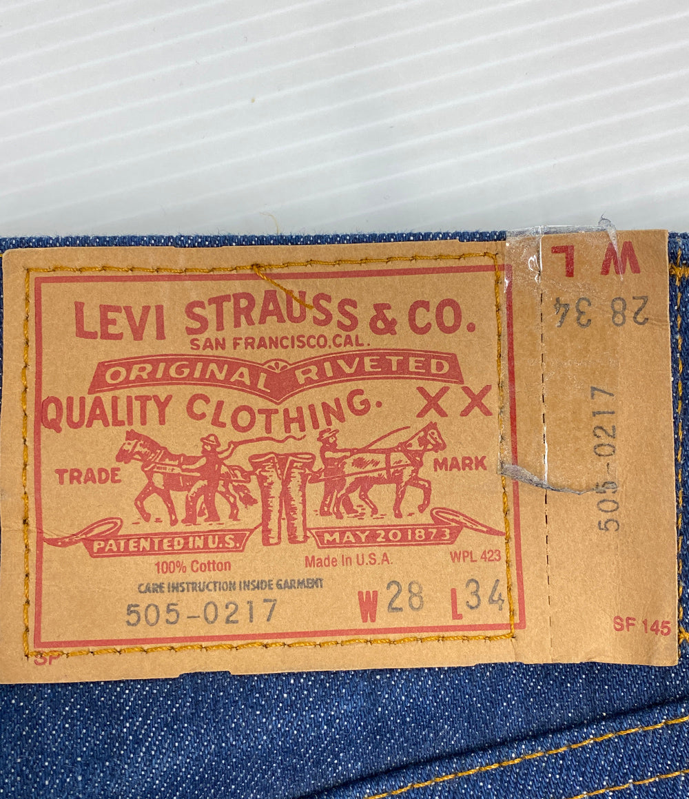 リーバイス 美品 デニムパンツ 505-0217  DEAD STOCK 80s     メンズ SIZE W28 L34  LEVI’S