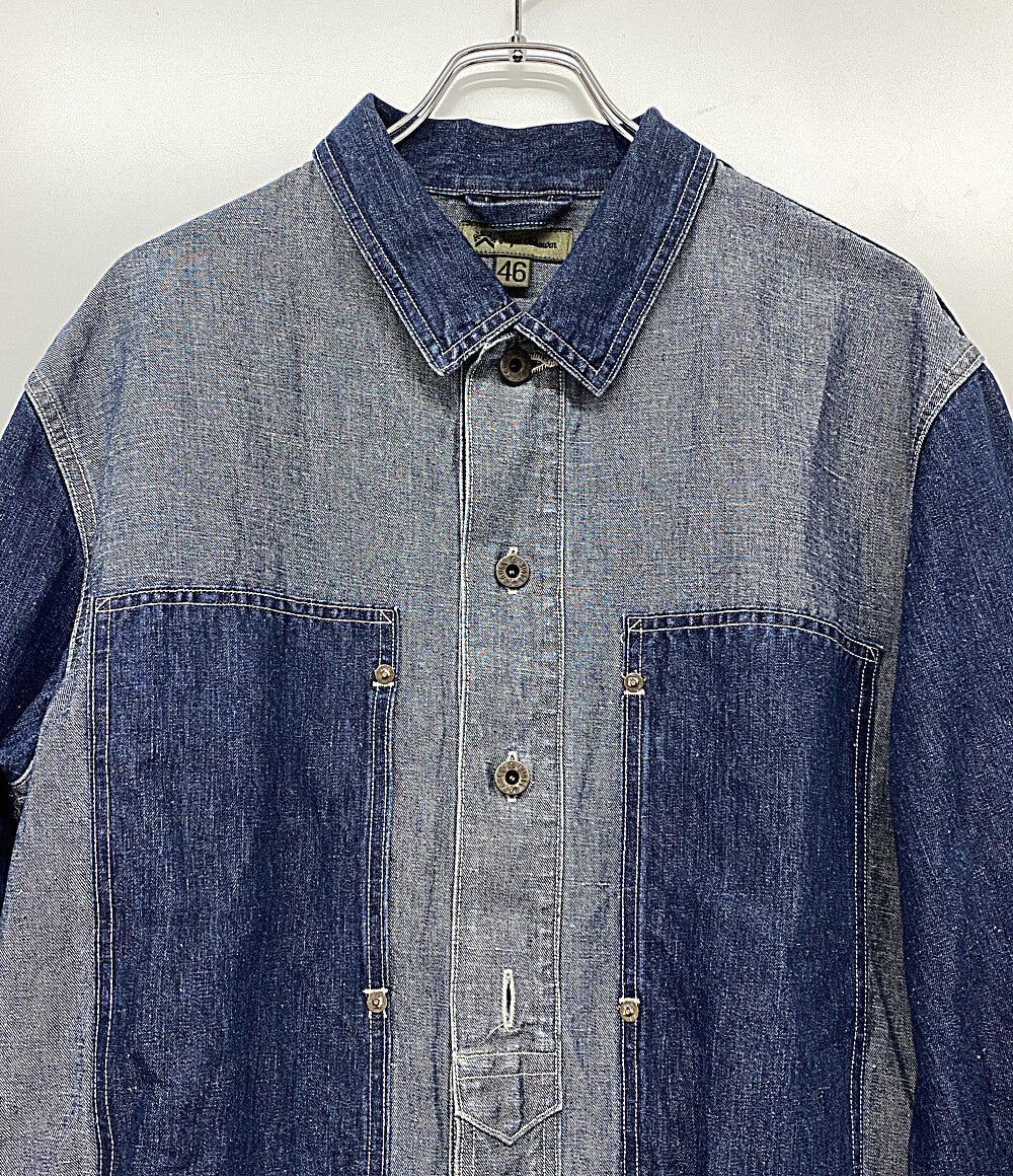 ナイジェルケーボン  シャツジャケット UTILITY LINEN COTTON SHIRT JKT      メンズ SIZE 46  NIGEL CABOURN