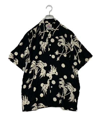 サンサーフ  半袖シャツ MOON LIGHT PALM TREE DUKE KAHANAMOKU      メンズ SIZE L  SUN SURF