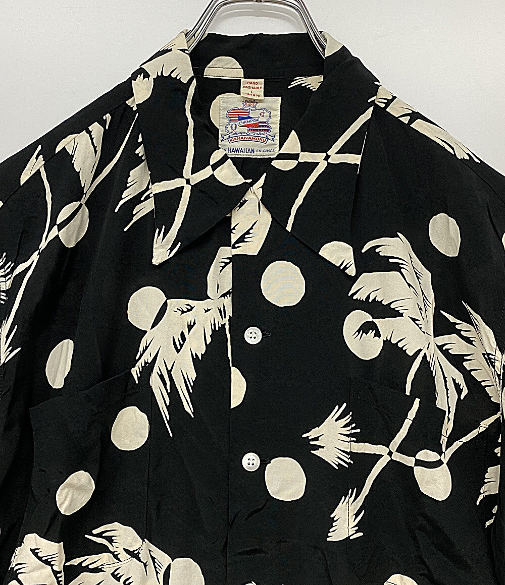 サンサーフ  半袖シャツ MOON LIGHT PALM TREE DUKE KAHANAMOKU      メンズ SIZE L  SUN SURF