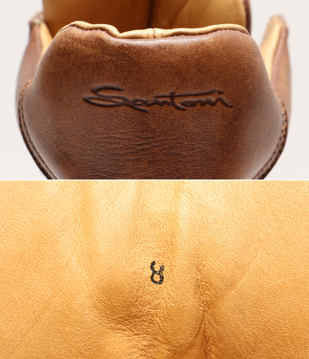 サントーニ  ブーツ レザー ブラウン      メンズ SIZE 8  SANTONI