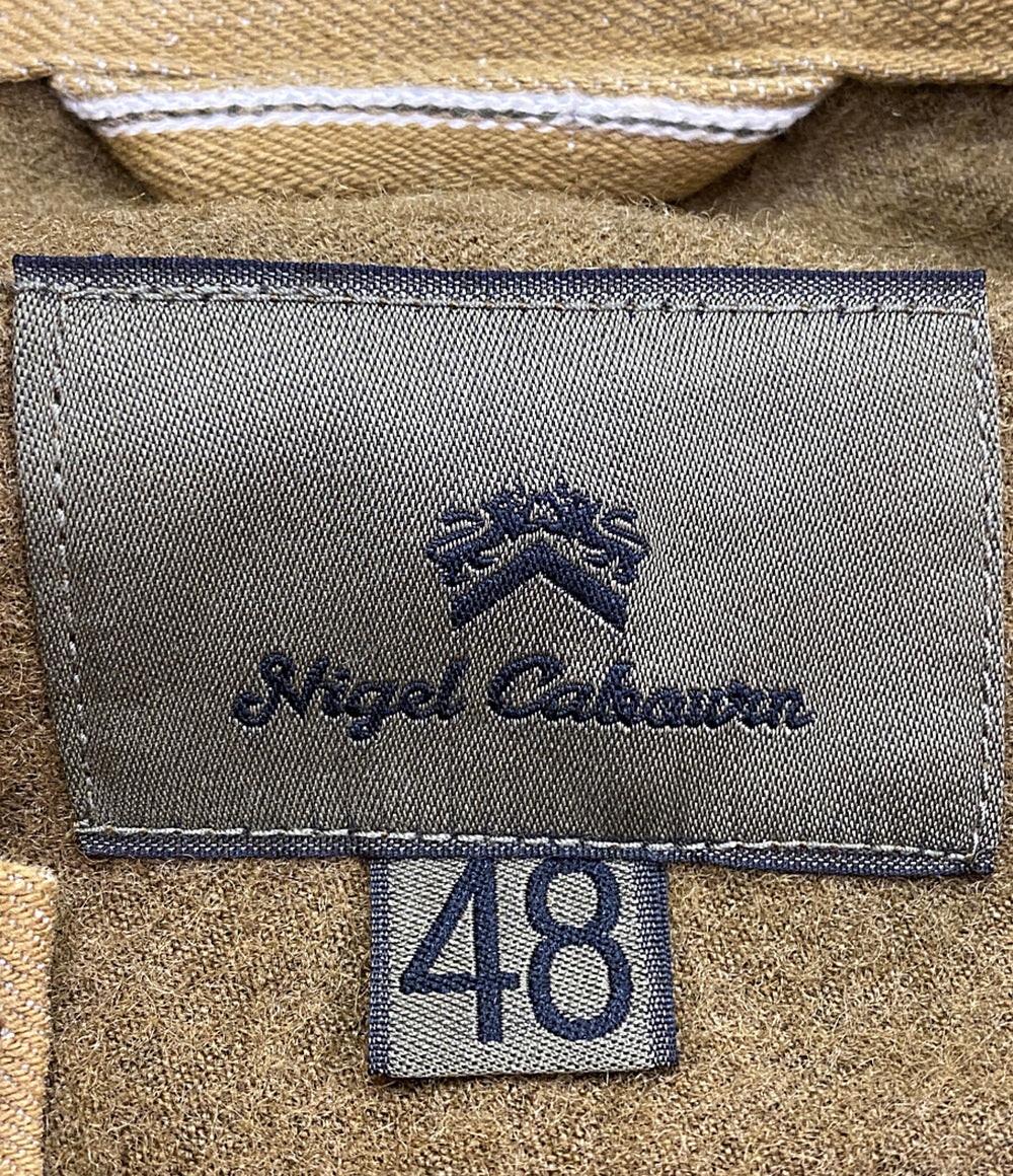 ナイジェルケーボン  ウール切替コットンジャケット キャメル      メンズ SIZE 48  NIGEL CABOURN