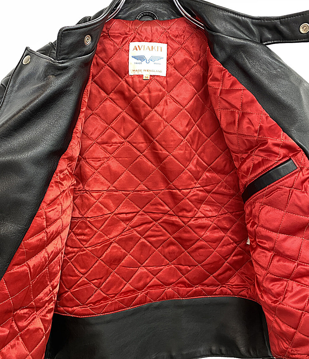 AVIakit レザージャケット サイズ38 レッド AVIakit レザージャケット サイズ38 レッド
