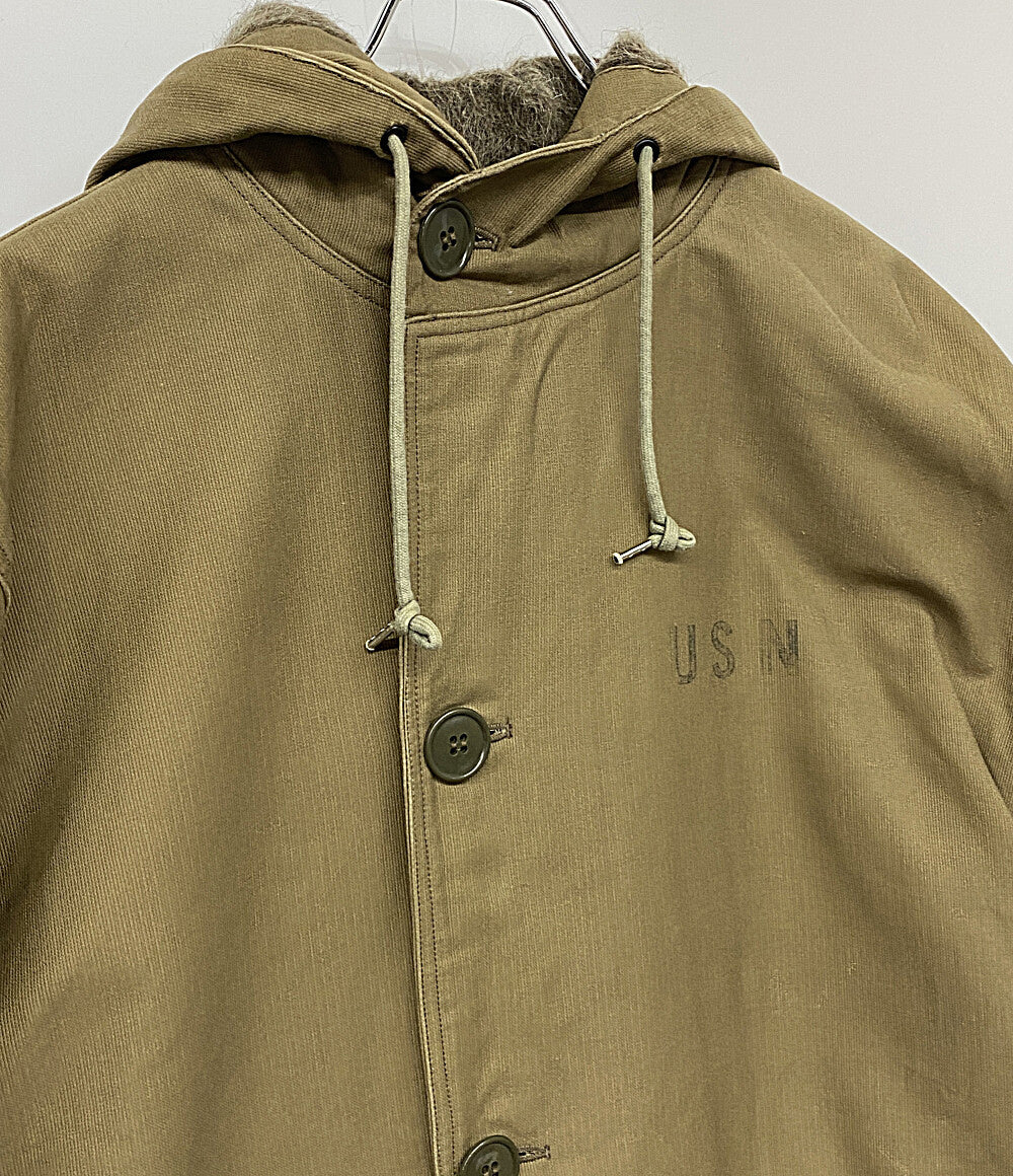 バズリクソンズ コート USN N-1 デッキパーカー カーキ メンズ SIZE 38 