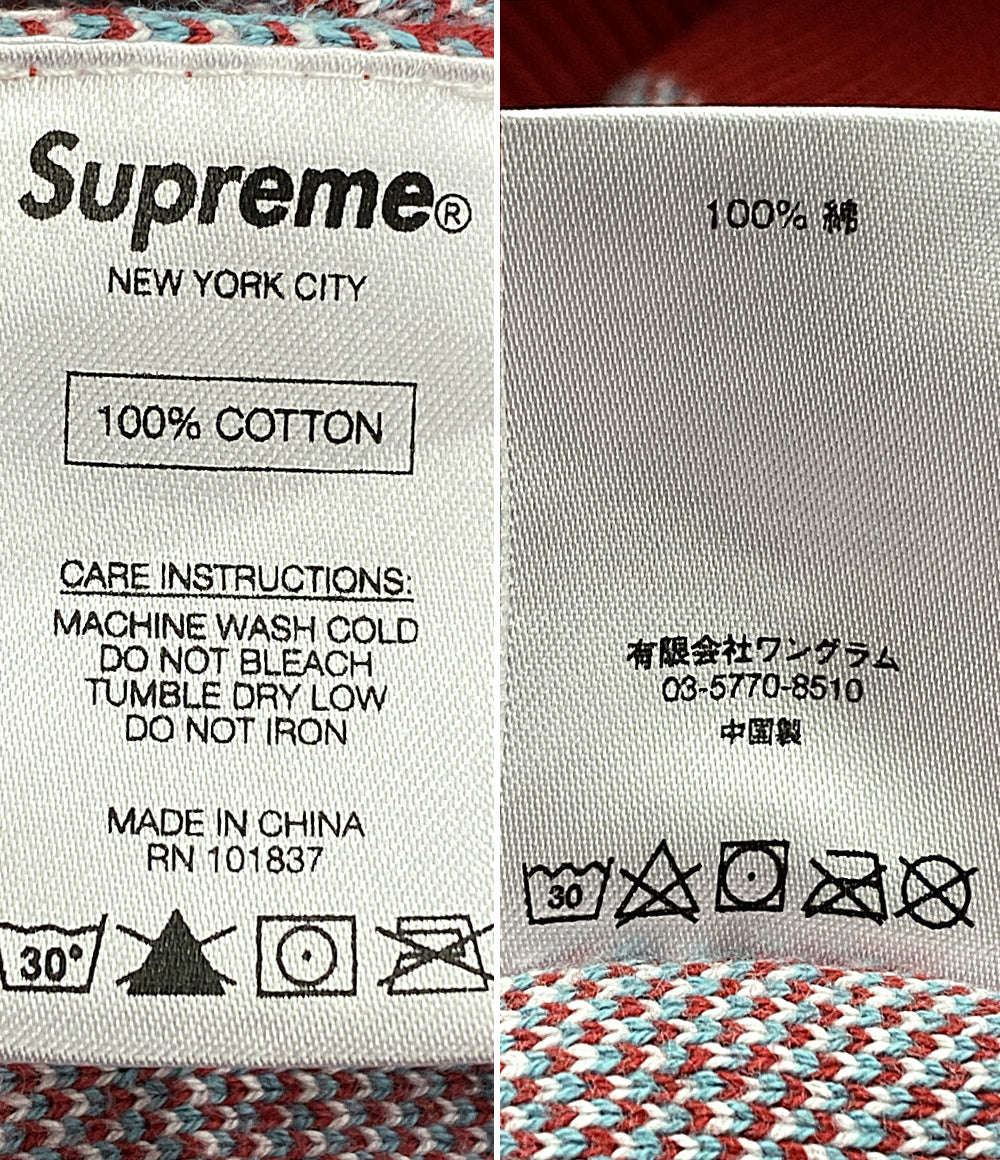 シュプリーム  ニット ツートンロゴ 総柄      メンズ SIZE M  Supreme