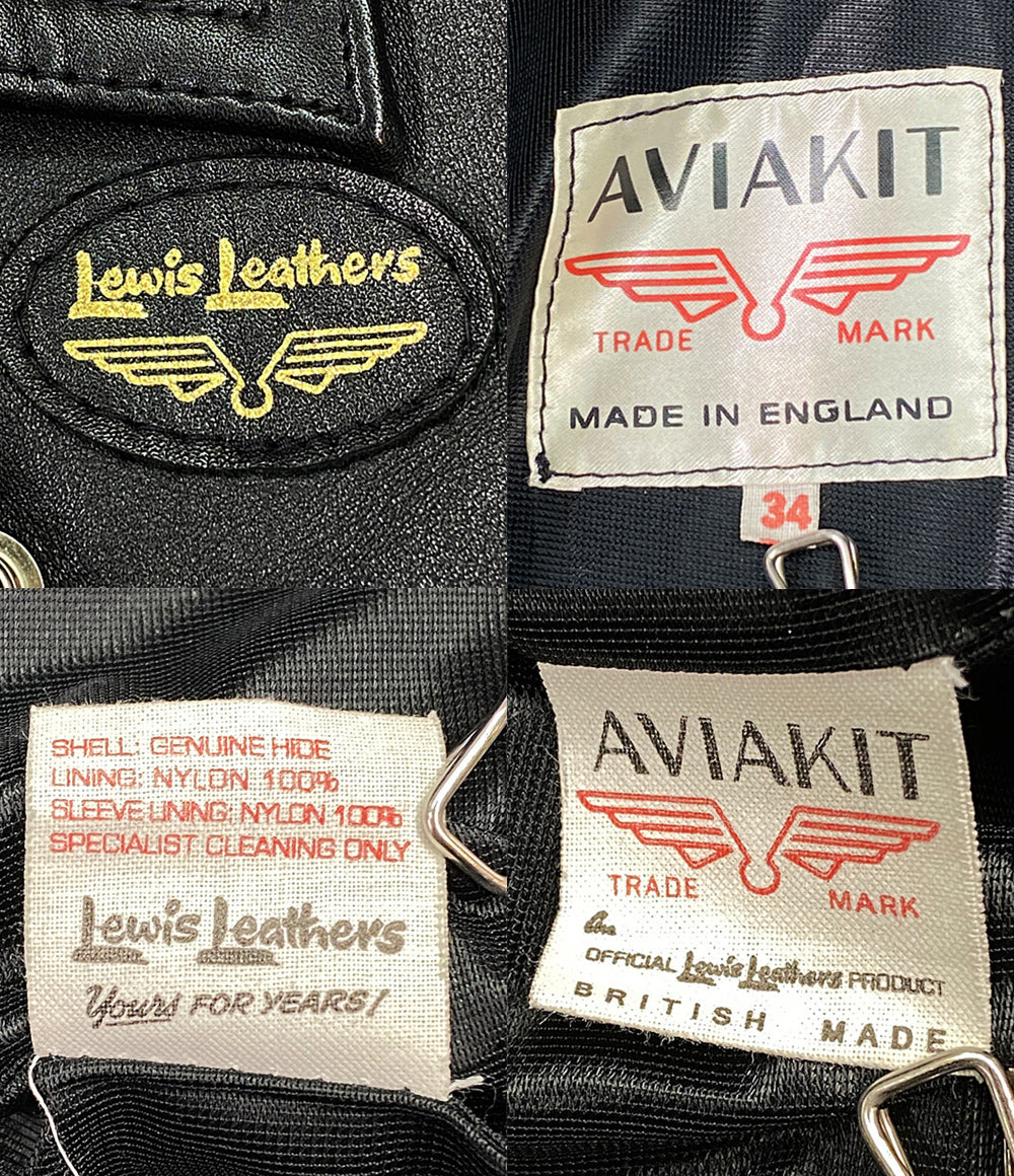 Lewis leathers ジャケット ブラック メンズ SIZE 34 ルイスレザー