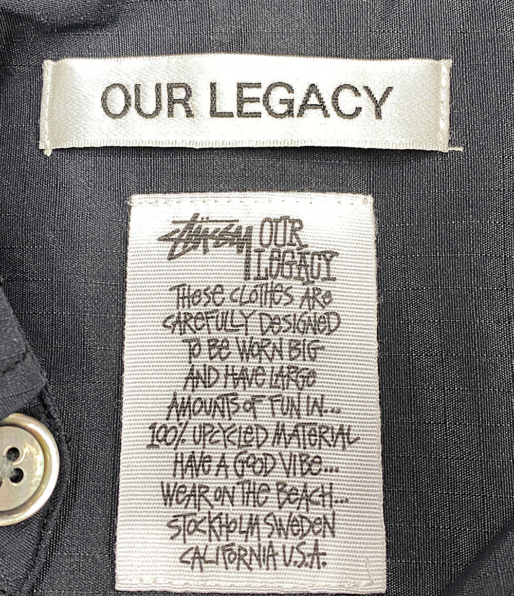 ステューシー  長袖シャツ OUR LEGACY Borrowed shirt ナイロン      メンズ SIZE M  STUSSY