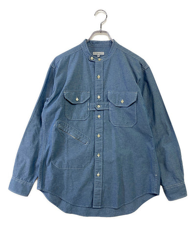 エンジニアードガーメンツ  長袖シャツ Banded Collar Shirt Cotton Chambray      メンズ SIZE XS  ENGINEERED GARMENTS