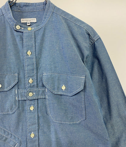 エンジニアードガーメンツ  長袖シャツ Banded Collar Shirt Cotton Chambray      メンズ SIZE XS  ENGINEERED GARMENTS