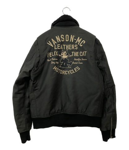 バンソン  ジャケット FELIX THE CAT  B-15 ブラック      メンズ SIZE L  VANSON