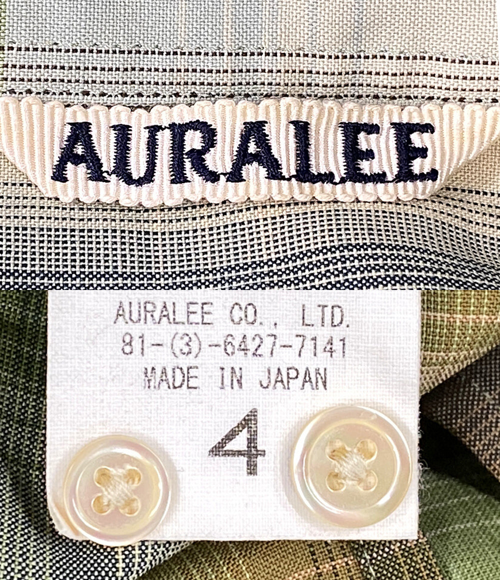 オーラリー  長袖シャツ ウールチェックシャツ 20AW    A20AS01LC メンズ SIZE 4  AURALEE