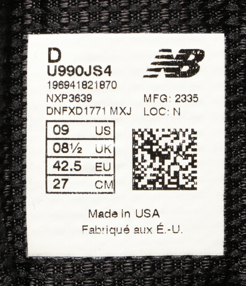 ニューバランス  スニーカー     U990JS4 メンズ SIZE 27cm  new balance