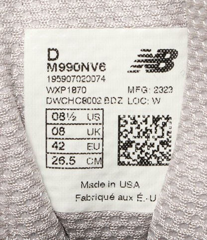 ニューバランス  スニーカー M990NV6 navy 26.5      メンズ SIZE 26.5cm  new balance