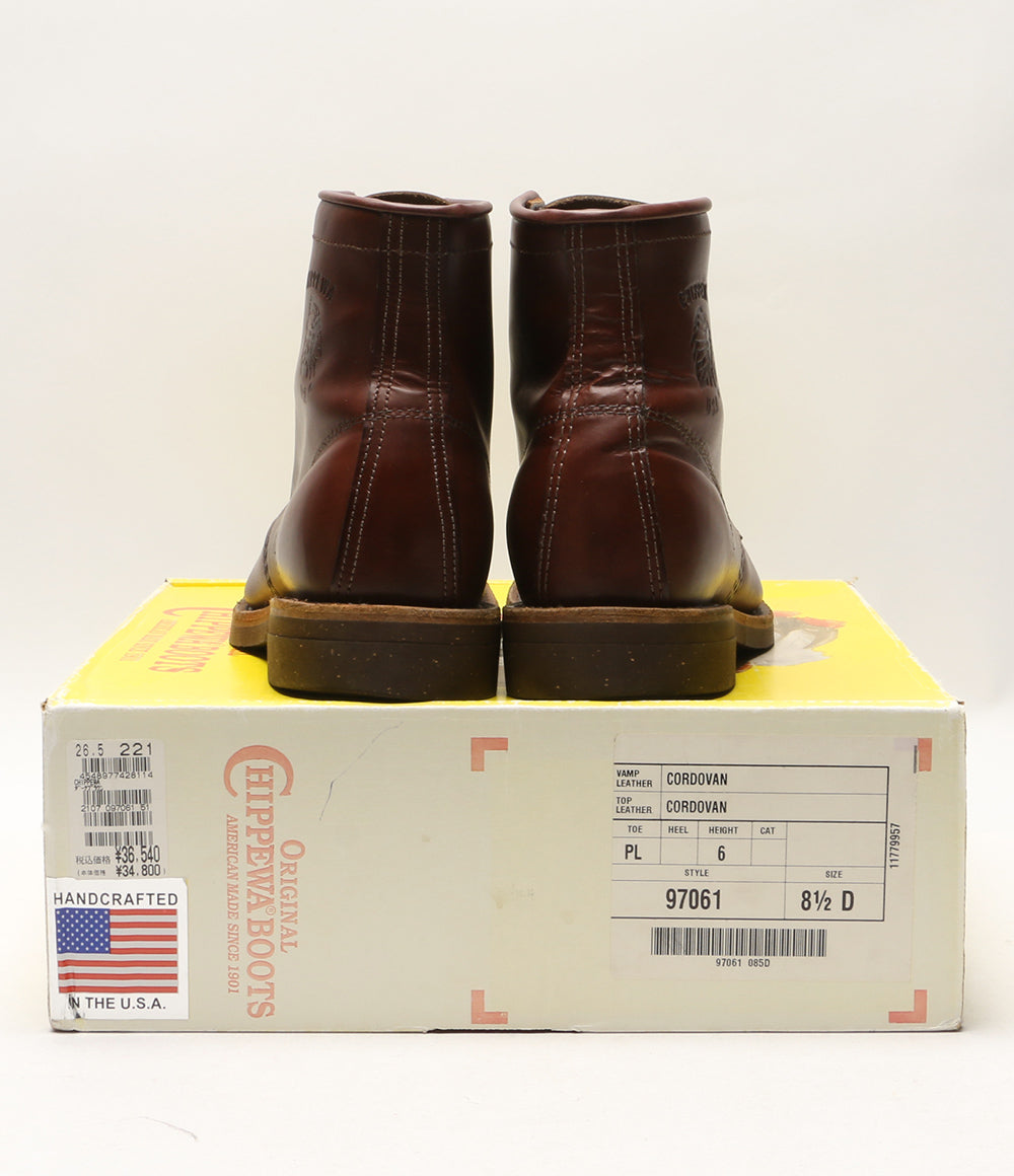 チペワ  ブーツ boots CORDOVAN 27cm      メンズ SIZE 8 1/2D  CHIPPEWA