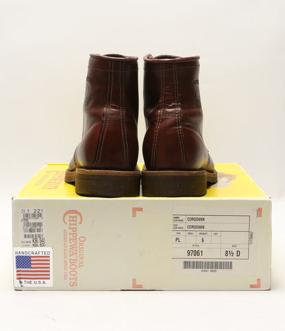 チペワ  ブーツ boots CORDOVAN 27cm      メンズ SIZE 8 1/2D  CHIPPEWA