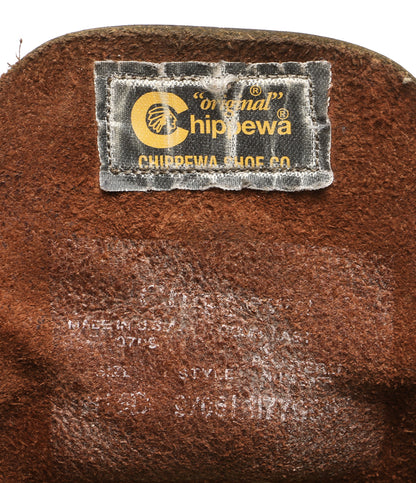 チペワ  ブーツ boots CORDOVAN 27cm      メンズ SIZE 8 1/2D  CHIPPEWA