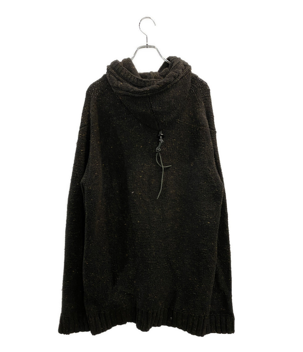 YOHJI YAMAMOTO POUR HOMME パーカー ニットジップパーカー HE-K15-188 メンズ SIZE 3 ヨウジヤマモトプールオム