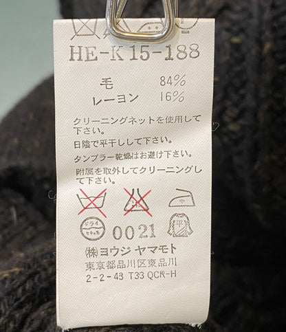 YOHJI YAMAMOTO POUR HOMME パーカー ニットジップパーカー HE-K15-188 メンズ SIZE 3 ヨウジヤマモトプールオム