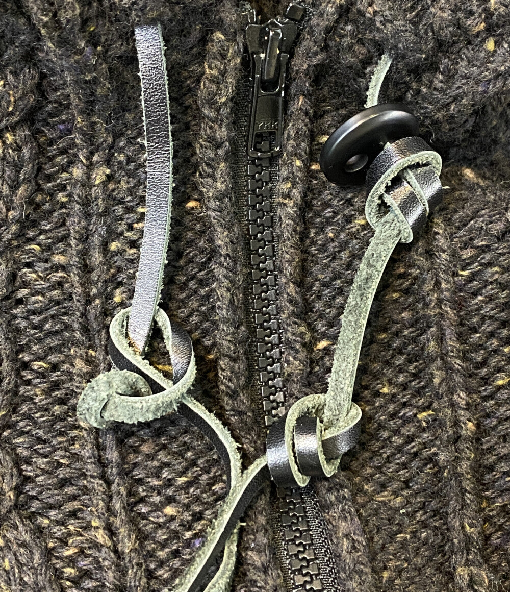 YOHJI YAMAMOTO POUR HOMME パーカー ニットジップパーカー HE-K15-188 メンズ SIZE 3 ヨウジヤマモトプールオム