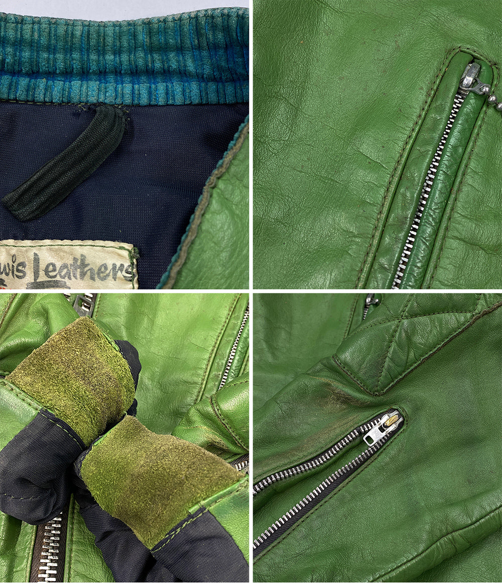 ルイスレザー  スタジャン PHANTOM グリーン      メンズ SIZE 38  Lewis Leathers