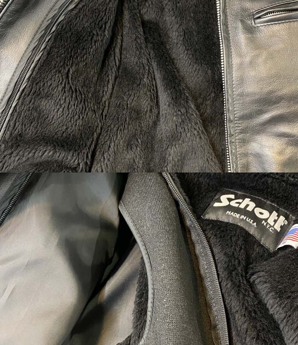 ショット  スタジャン 643 ボアライナー付き     6603103006 メンズ SIZE 36  SCHOTT