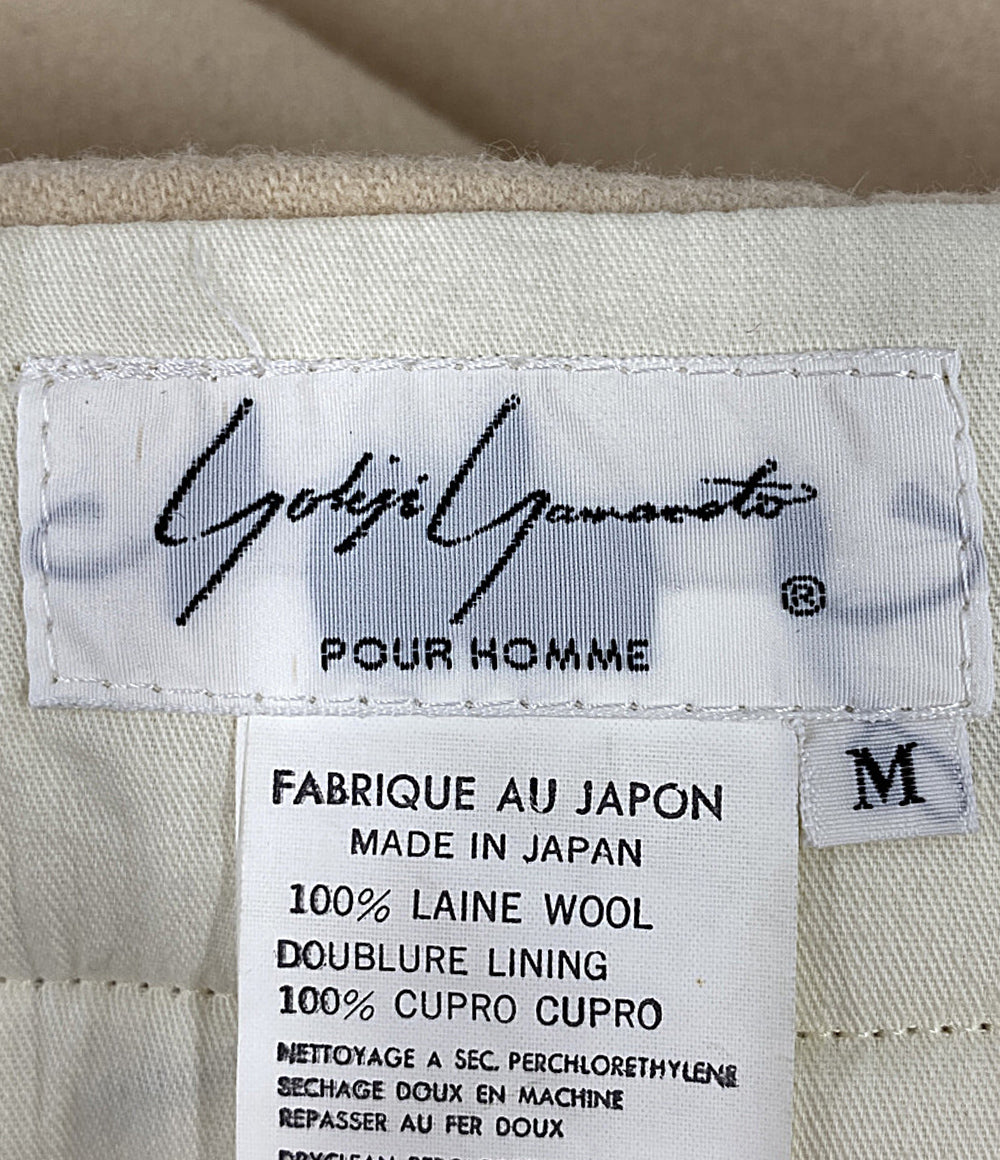 YOHJI YAMAMOTO POUR HOMME パンツ WOOL TUCK PANTS メンズ SIZE M ヨウジヤマモトプールオム