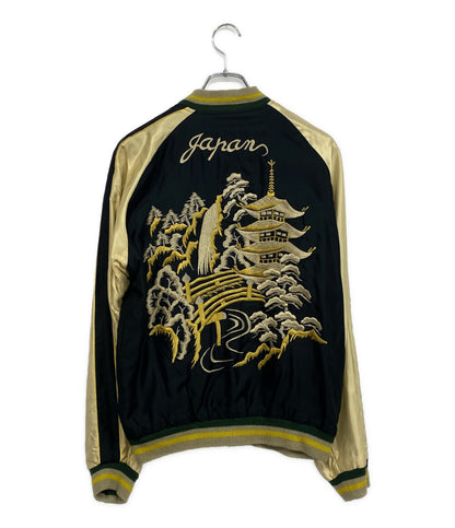 スカジャン WHITE DRAGON×LANDSCAPE     TT13756 メンズ SIZE M  東洋エンタープライズ